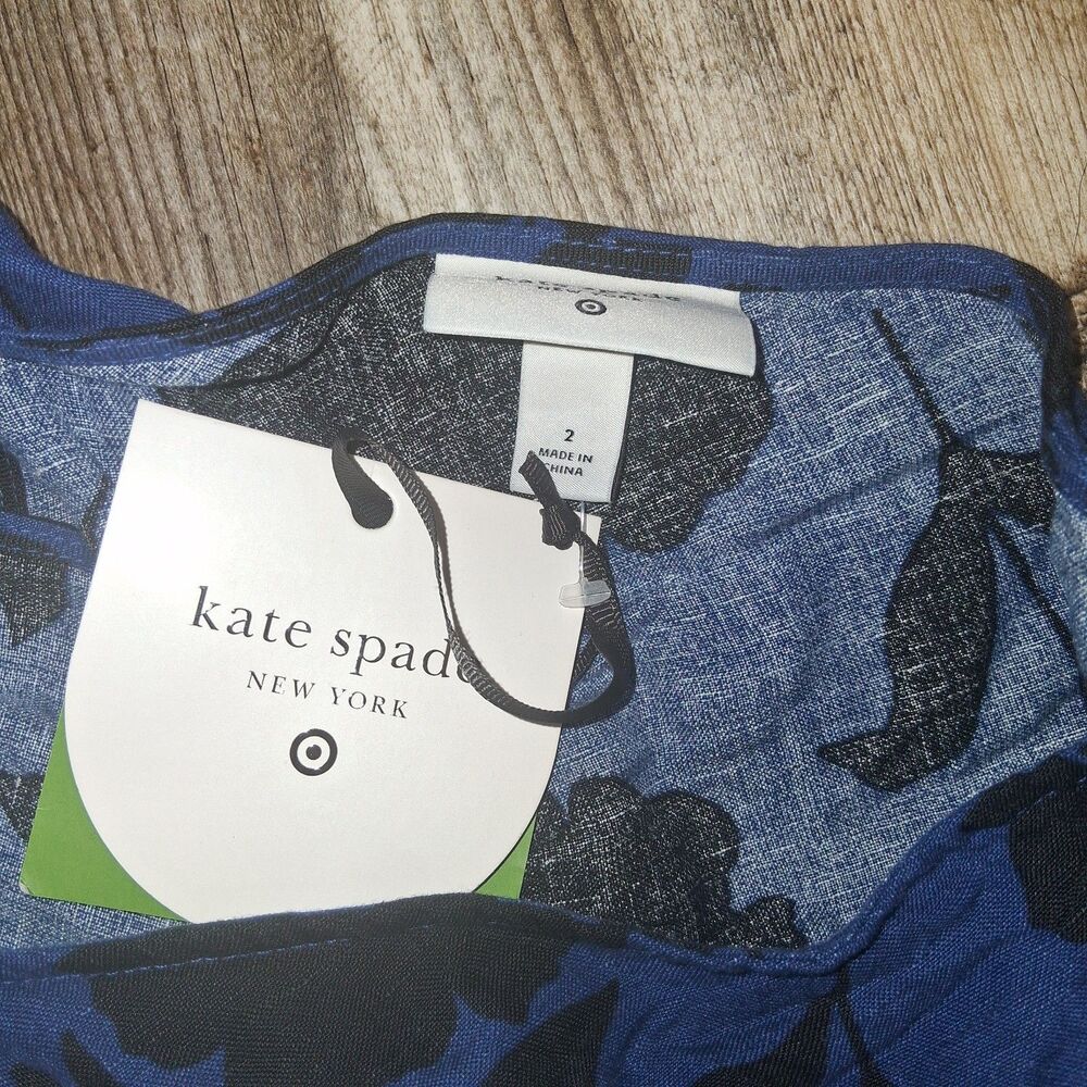 Kate Spade x Target Linen One Shoulder Wide Leg Jumpsuit Size 2 Modern Feminine - Picture 10 of 11